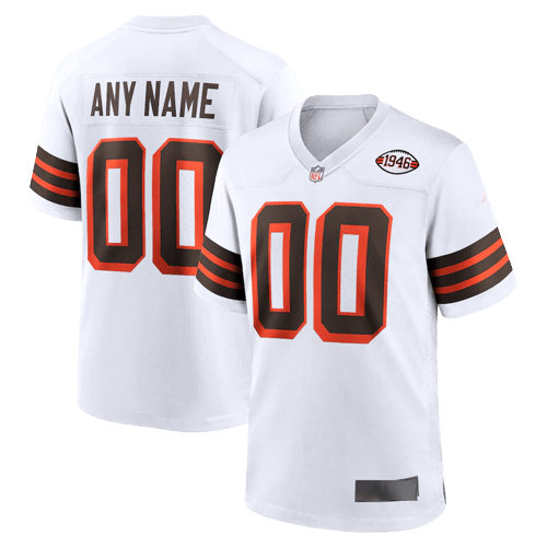 Cleveland Browns Away White Team Jersey