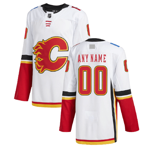 Calgary Flames Away White Team Jersey