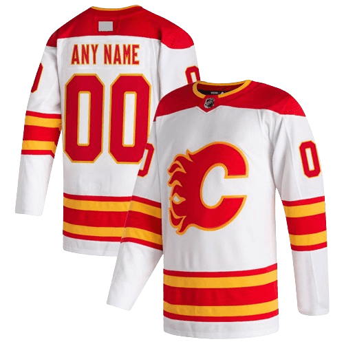 Calgary Flames Alternate White Team Jersey