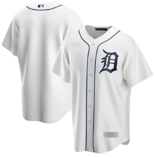 Detroit Tigers White Home Team Jersey