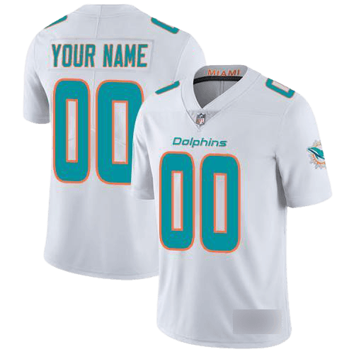 Miami Dolphins Away White Team Jersey