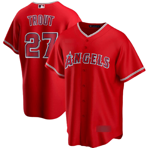 Los Angeles Angels Red Alternate Team Jersey