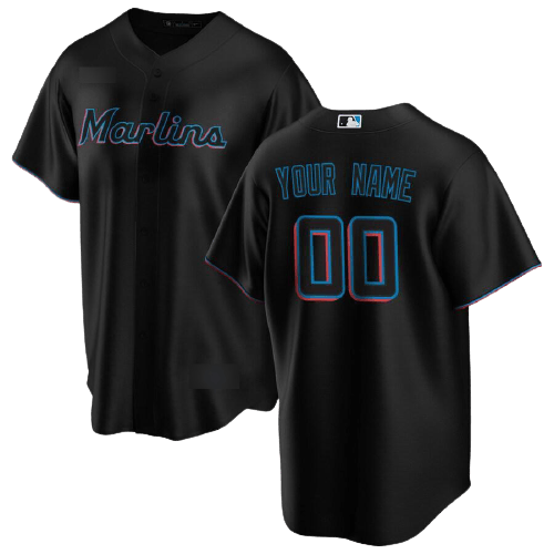 Miami Marlins Black Alternate Team Jersey