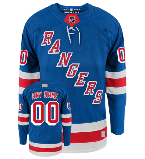 New York Rangers Home Royal Blue Team Jersey