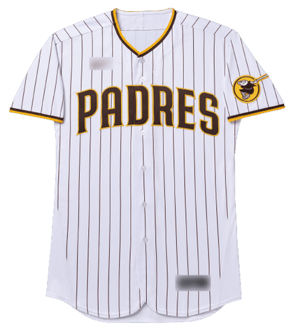 San Diego Padres White and Brown Pinstripe Jersey