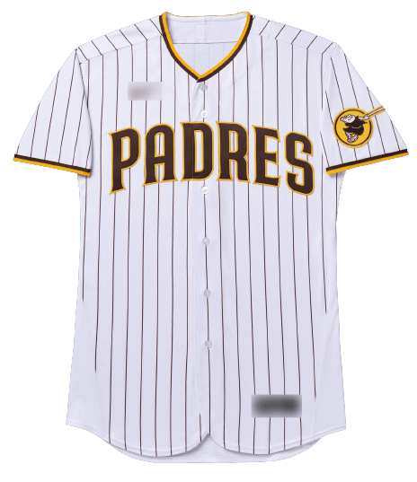 San Diego Padres White and Brown Pinstripe Jersey