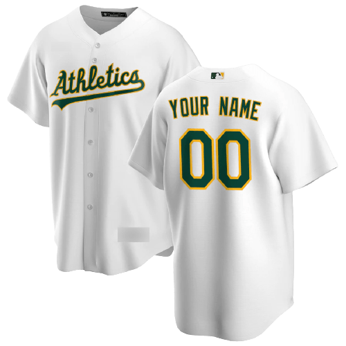 Oakland Athletics White Home Team Jersey