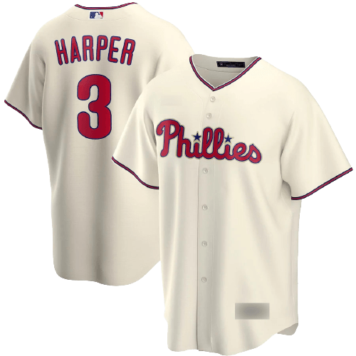 Philadelphia Phillies Cream Alternate Team Jersey