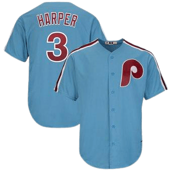 Philadelphia Phillies Light Blue Cooperstown Team Jersey