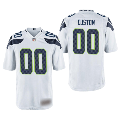 Seattle Seahawks Away White Team Jersey