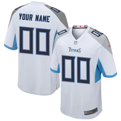 Tennessee Titans Away White Team Jersey