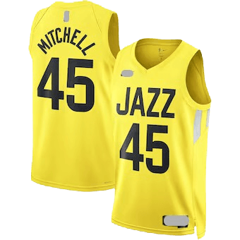 Utah Jazz Yellow Team Jersey