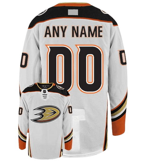 Anaheim Ducks Away White Team Jersey