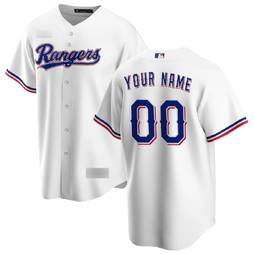 Texas Rangers White Home Team Jersey