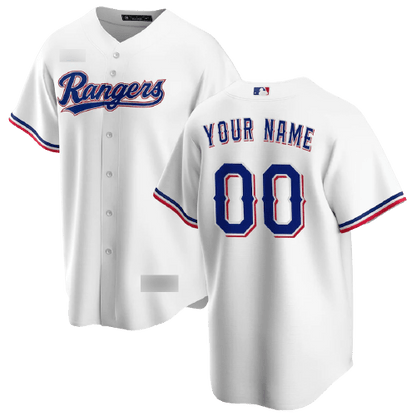 Texas Rangers White Home Team Jersey