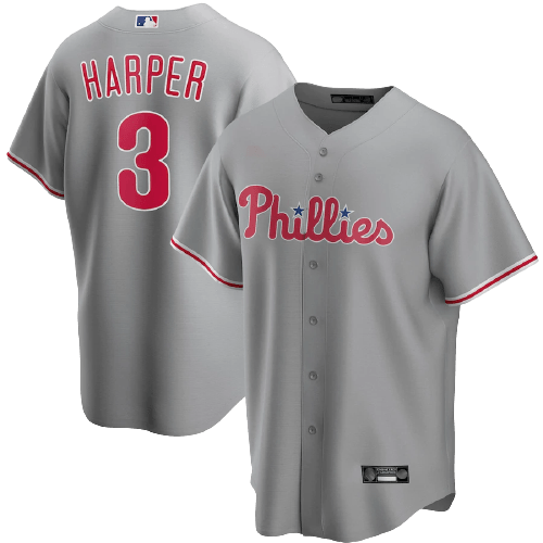 Philadelphia Phillies Gray Road Team Jersey