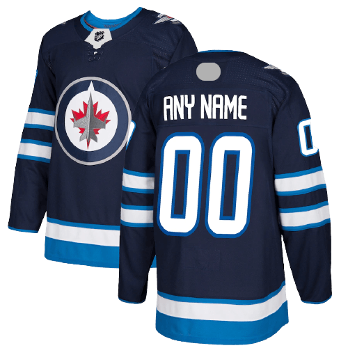 Winnipeg Jets Home Navy Team Jersey