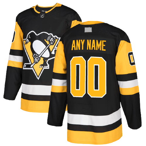 Pittsburgh Penguins Home Black Team Jersey