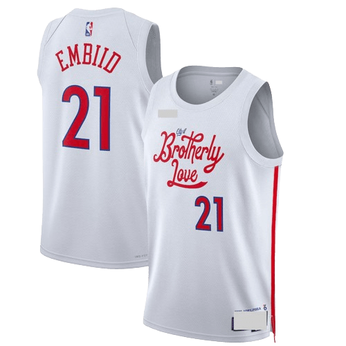 Philadelphia 76ers White City Edition Team Jersey