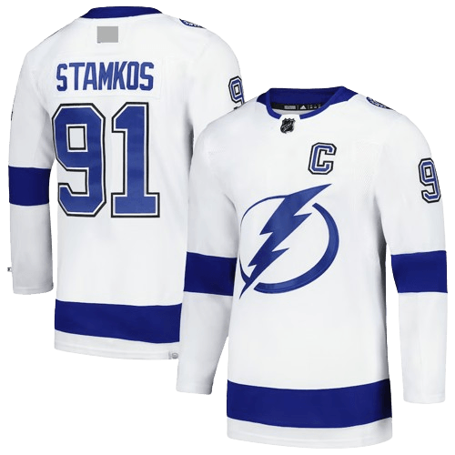 Tampa Bay Lightning Away White Team Jersey