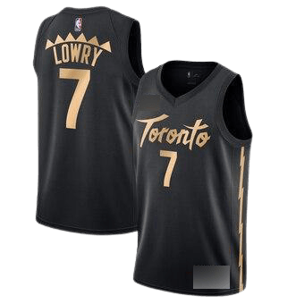 Toronto Raptors Black and Gold Jersey