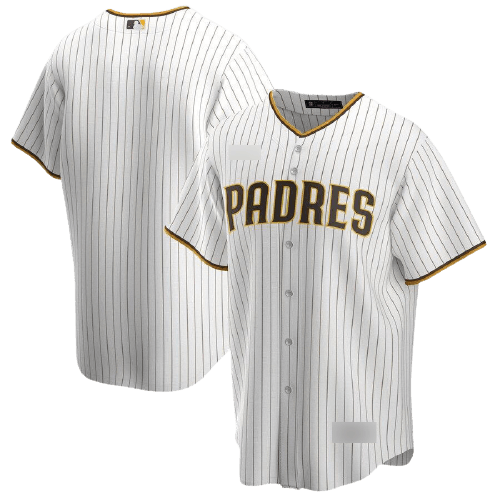 San Diego Padres White and Brown Pinstripe Jersey