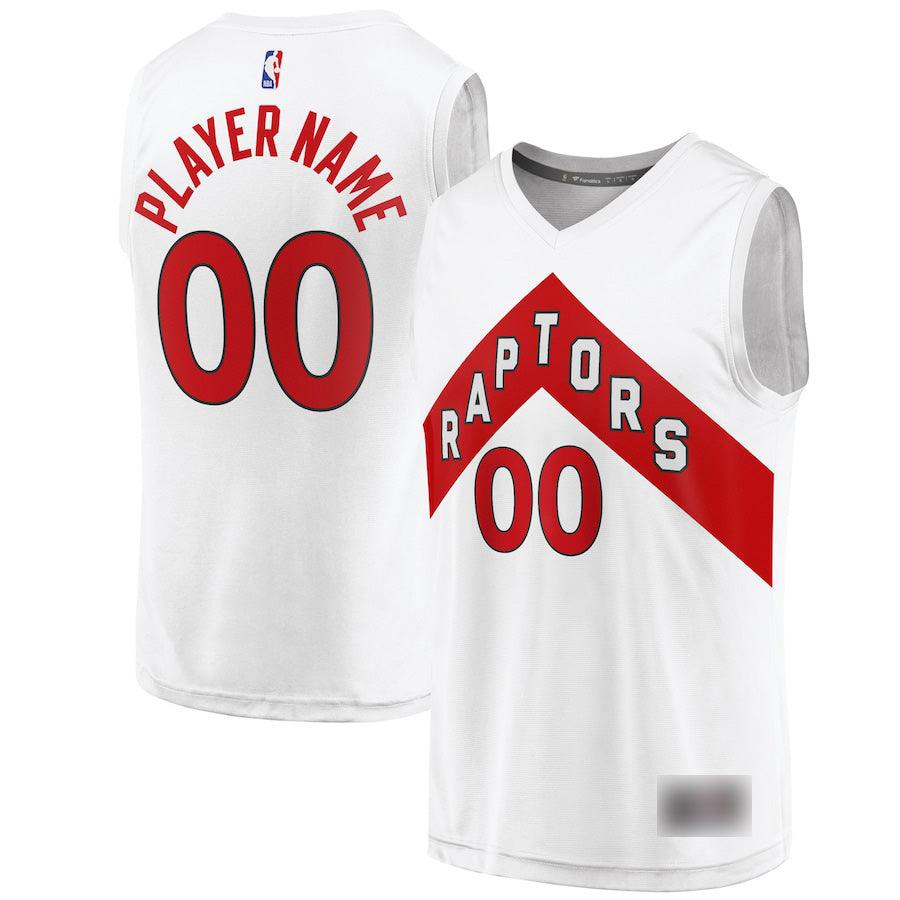 Toronto Raptors White North Jersey with Red Chevron